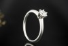 Tiffany & Co Solitär Ring Setting mit Diamant 0,47 Ct in Platin Full Set 
