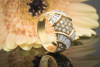 Diamanttraum Ring mit Baguette und Trapez Diamanten in 750er Gelbgold 