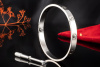 Cartier Love Armreif Armband Neues Modell in Weißgold 750 Gr 20 Full Set 