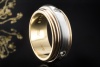 Cartier Drehring Saturn Ring Trinity mit Diamanten in Gold Tricolor 750 