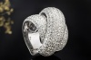 Juwelier Uttermann Ring Crossover 325 Diamanten in 750er Weißgold Arbeit 