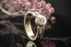 Bicolor Brillant Ring VVSI TW 750 Gold mit Brillanten 