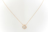 Modernes Collier mit Diamanten 0,66 Ct. Kette mit Anhänger 750er Rotgold 