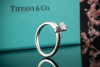 Tiffany & Co. Solitär Ring Setting mit 1 Diamant 0,30 Ct. VS1 in Platin 