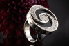 BVLGARI Ring Optical Spinning in Weißgold mit Brillanten und Drehscheibe 