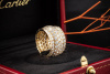 Cartier Ring Nigeria 750er Gelbgold mit Diamanten Brillanten OVP Vintage 