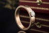 Cartier Love Solitär Ring mit 1 Diamant Brillant 750er Roségold Größe 51 