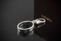 Cartier Love Charm Anhänger Love Ring 750er Weißgold für Kette Armband