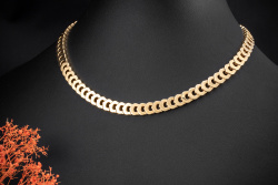Cartier Collier C de Cartier Gliederkette anschmiegsam in 750er Gelbgold