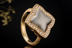 Victor Mayer Ring Eloise 150 x limitiert Diamanten Matt in Roségold 750