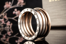BVLGARI Ring B.zero1 4-Band Rosegold Weißgold Gelbgold 750 Gr 58 FullSet