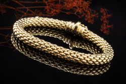 Fope Armband Rund und flexibel in 750er Gelbgold 18 Karat 20 cm x 7 mm