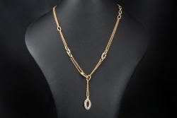 Pomellato Collier Catene 90 cm Kette 6,31 Ct Diamanten 750er Gold Massiv