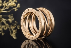 BVLGARI B.zero1 4-Band Ring Sonderedition Zaha Hadid 52 in Roségold 750