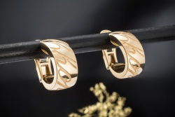 Chopard Ohrringe Chopardissimo Creolen Ohrstecker Clip in Gelbgold 750