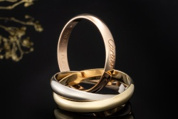Trinity de Cartier Ring klassisches Modell Gr. 59 in 750er Gold Tricolor