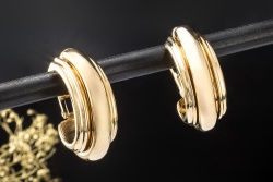 Piaget Possession Ohrringe Creolen Bewegliche Ohrstecker in Gelbgold 750