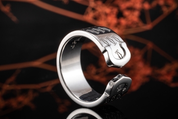 Cartier Doppel C Ring CC Limitierte Auflage in 750er Weißgold Größe 53