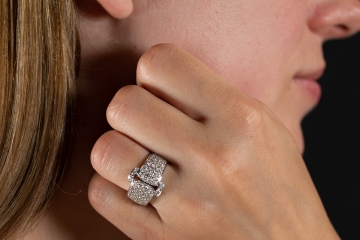 Piaget Ring Brillantring Schnalle Diamanten Brillanten in 750er Weißgold