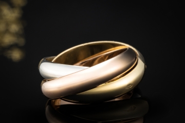 Trinity de Cartier Ring Vintage Modell Roségold Gelbgold Weißgold 750