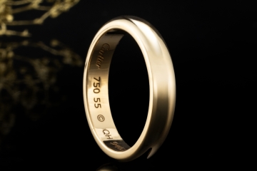 Cartier 1895 Trauring Ring Breite 4,0 mm in 750er Gelbgold Größe 55