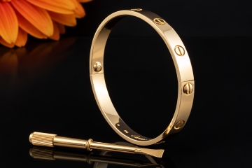 Cartier Love Armreif Armband Klassisches Modell in Gelbgold 750 Größe 18