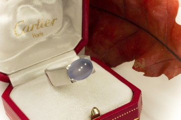 Cartier Cartier Tankissime Chalzedon Ring 1999 Massiv in 750er Weißgold mit OVP