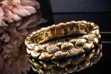 Chopard Casmir Armspange Armreif Armband mit Brillanten in Gold 750 OVP
