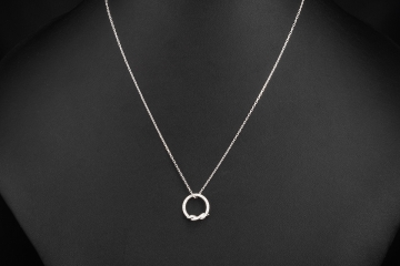 Cartier Collier Kette mit Anhänger Entrelaces Diamanten in Weißgold 750