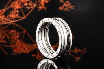 BVLGARI B.zero1 2-Band Ring beweglich in 750er Weißgold Größe 59 Bulgari