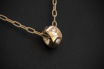 Pomellato Iconica Collier Halskette mit Diamant Anhänger in Roségold 750