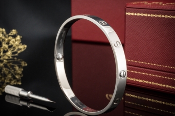Cartier Love Armreif Armband Bracelet in 750er Weißgold Größe 20 OVP