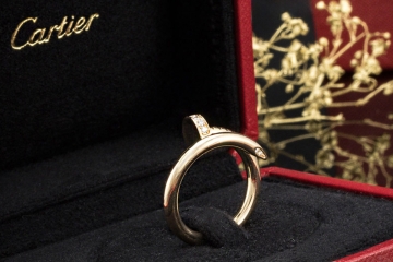 Cartier Juste un Clou Ring Klassisch mit Diamanten in Gelbgold Full Set