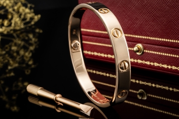 Cartier Love Armreif Klassisch Roségold 750 Bracelet Gr 16 Full Set 2023