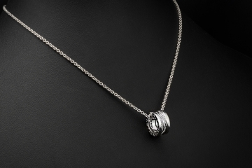 BVLGARI B.zero1 Collier Kette Design Legend Diamanten in 750er Weißgold