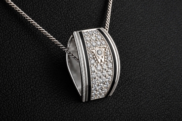 Wellendorff Margarit Anhänger mit Diamanten in Weißgold 750 Ref. 9 9276