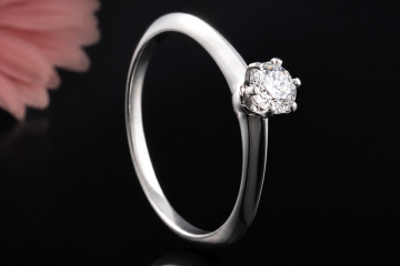 Tiffany & Co. Solitär Ring Setting mit Diamant 0,33 Ct in Platin 950 OVP