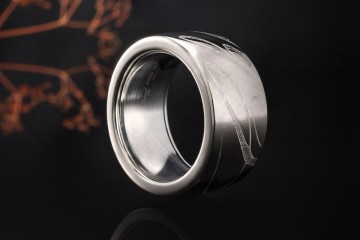 Chopard Chopardissimo Ring Drehring mit Schriftzug 55 in 750er Weißgold