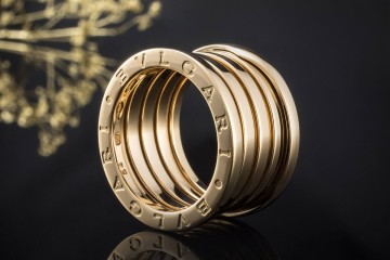BVLGARI B.zero1 5-Band Ring beweglich in 750er Gelbgold Neuwertig Gr. 54
