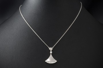 BVLGARI Divas Dream Halskette Collier mit Diamanten in Weißgold Full Set