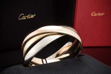 Cartier Trinity Armreif XL Armband Extragrosses Modell Gold Tricolor OVP