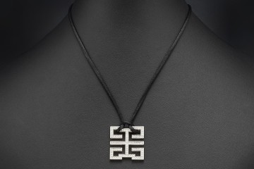 Cartier Collier Kiss of the dragon mit Diamanten Wishknot 750er Weißgold