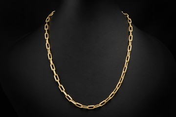 Cartier Kette Collier Santos de Cartier 57 cm Massiv in 750er Gelbgold