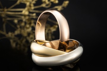 Trinity de Cartier Ring Vintage Modell Roségold Gelbgold Weißgold 750