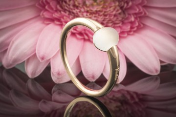 Pomellato Ring m'ama non m'ama mit 1 Adularia Rotgold 750 mit Papieren