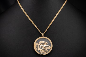 Chopard Collier Kette Anhänger Happy Numbers XL mit Brillanten Gold OVP