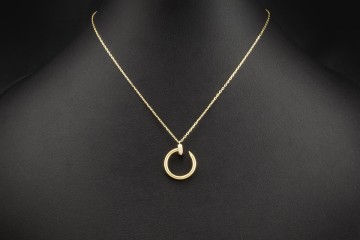 Cartier Collier Juste un Clou Nagel mit Brillanten Gelbgold 750 Full Set