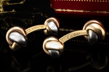 Cartier Manschettenknöpfe Trinity de Cartier Massiv 750er Gold Tricolor