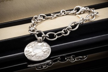 Chopard Armband Chopardissimo Diamanten Weißgold Gliederarmband Anhänger