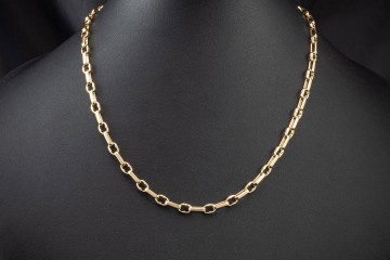 Cartier Collier Kette Vintage Gliederkette 50,5 cm in 750er Gelbgold 18k